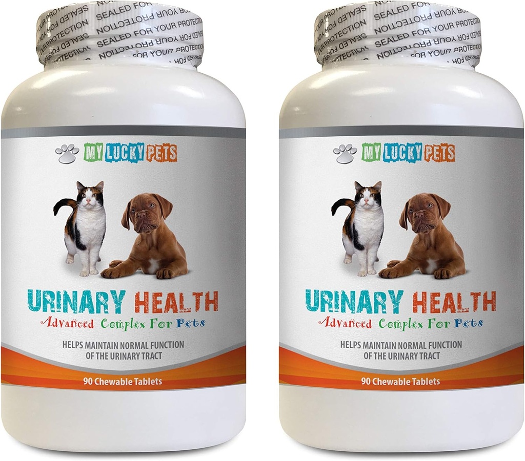 cat Urinary Care - Pets Urinary Health Complex - for Dogs and Cats - Advanced Bladder Support - Cranberry for Cats - 2 Bottles (180 Treats)