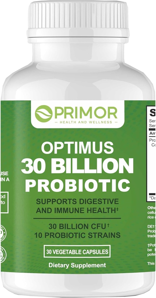 30 Billones Probióticos – 10 Estragos ANTE Vegan, No-GMO TENIDO Saludable Gut - Apoyo Digestivo – Estreñimiento ocasional, Diarrea, Gas &amp; Bloating. para Mujeres &amp; Hombres TEN 30 Conteo