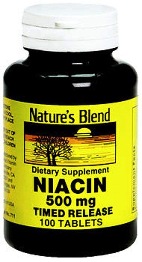 Niacina de la naturaleza 500 mg, 100 conteo