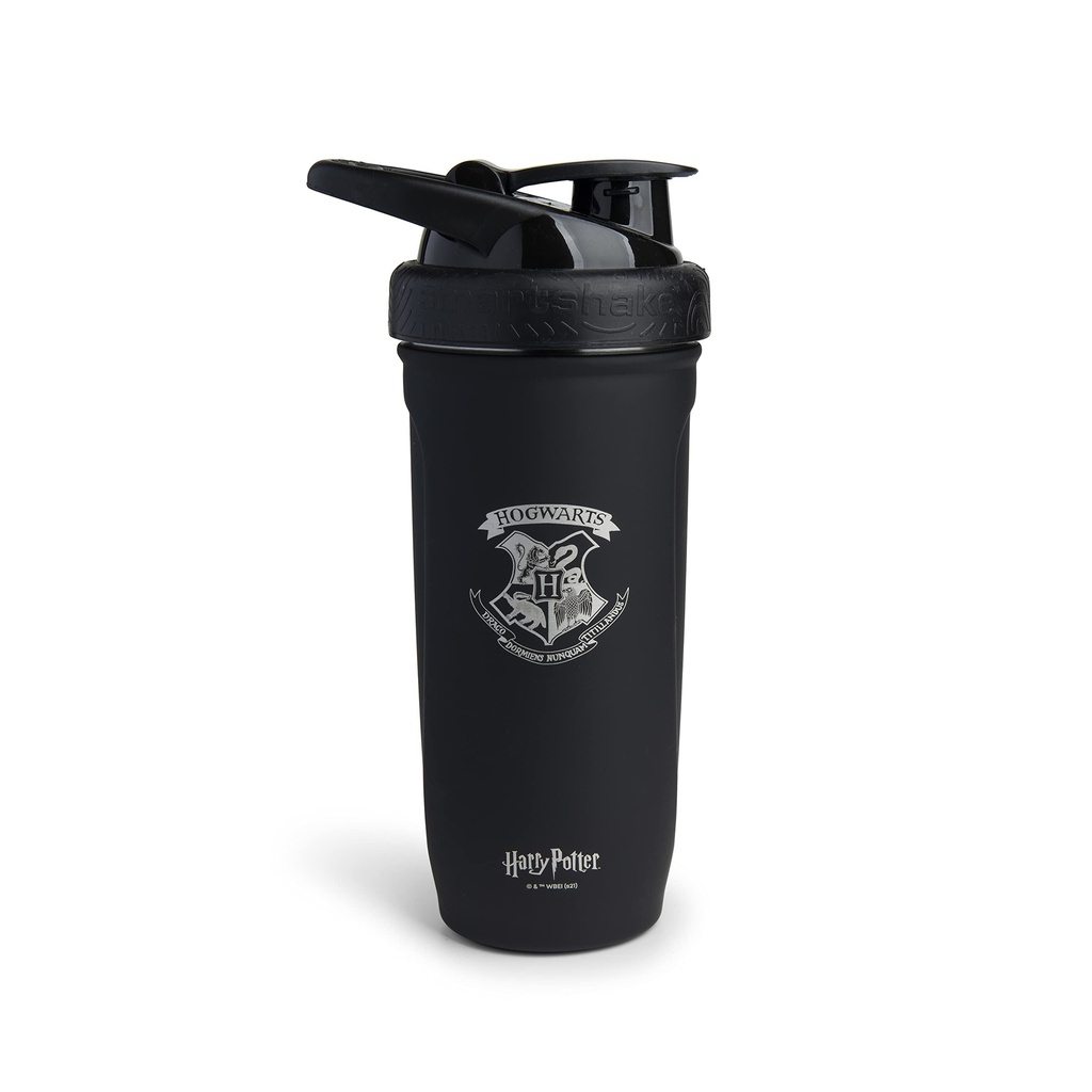 Smartshake Refuerzo Acero Inoxidable Harry Potter Hogwarts Crest Shaker Bottle (900 ML /30oz) Silencio Resistencia a la Luz Resistencia Deportiva Shaker Botella con una tapa suave ¦
