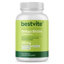 BESTVITE Ginkgo Biloba 120mg (240 cápsulas) - No Stearates - No GMO - Gluten Gratis - estandarizado a 24% Ginkgo Flavone Glycosides