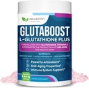 6970mg Glutathione Powder For Skin Whitening Mejorado con Collagen &amp; Vitamin C peru Brightens Skin " Reduce Pigmentation ANTE Fórmula Anti-Envejecimiento ANTE Powerful Antioxidant ← Soporta Immune, Gut &amp; Liver Health