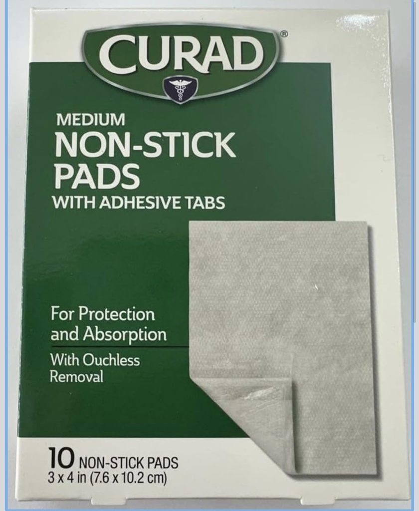 Cuadrículas de No-Stick, 3 pulgadas X 4 pulgadas 10 cuenta