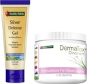 Habits saludables Skincare Bundle - 1.7oz DermaTox Ointment y 1,5 oz Silver Defense Gel - Todo Natural, Todo Propósito, Seguro y Eficaz Nourishment de la piel