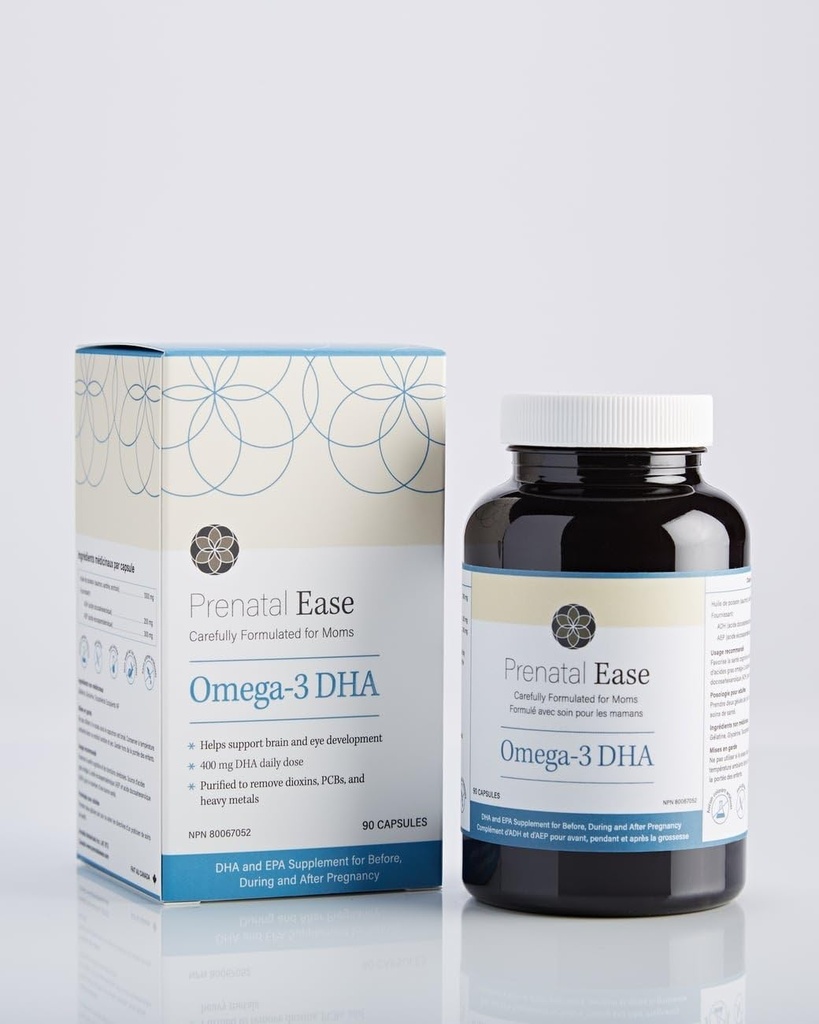 Omega-3 DHA, Omega-3 ácidos grasos para antes, durante y después del embarazo, fuente de 45 días