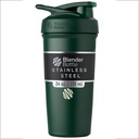 BlenderBottle Sport Aislamiento de acero inoxidable con Wire Whisk, 24-Once, Bosque – Protein Shakes " Hidratación para atletas " Fitness Enthusiasts, Mezcla fácil, mantiene las bebidas frías, tapa encerable
