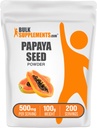 BulkSupplements.com Papaya Seed Powder - Carica Papaya Seed, Suplemento Nutricional, para Digestive & Gut Support - Gluten Free, 500mg por Serving, 100g (3.5 oz) (Pack of 1)