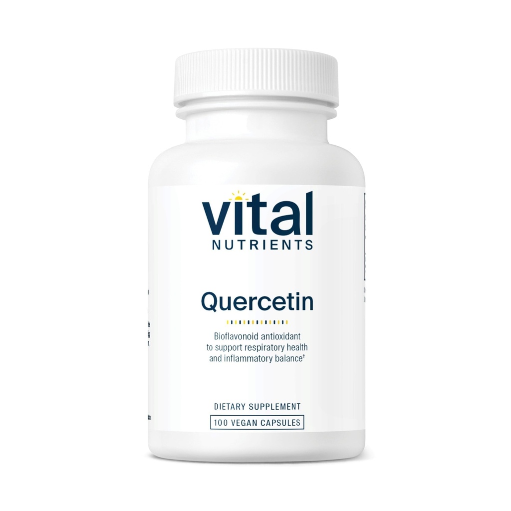 Nutrientes Vitales Quercetina ← Vegan Quercetina Suplemento con Bioflavonoides para el Sinus, Respiratorio, Corazón, &amp; Función Inmune Apoyo Silencio Gluten, Dairy, Soy Gratis TEN 500mg ANTE 100 Capsules