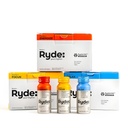 Ryde: Discovery Pack ← Energize, Focus " Relax Shots TEN Green Tea Caffeine, Taurine, Ginseng, B Vitaminas, L-Theanine, Lemon Balm, Chamomile ANTE 0 Calories, 0 Sugar ← Variety Pack – Pruébalo todo (24 Pack)