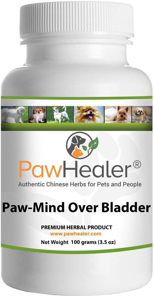 Dog Urinary Incontinence - Paw Mind Over Bladder - Herbal Remedy for Dogs with Leaky Bladder - 100 Grams Powder