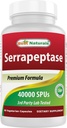 Mejores Naturales Serrapeptase 40000 SPU 90 Vcaps (90 Cuenta (Pack of 1))