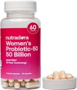 Probióticos para la Salud Digestiva, 50 millones de francos CFU 16 Strains, Apoyo Femenino para la Salud Gut, PH Balance, Urinary Tract and Digestion, 60 cápsulas