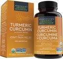 Viva Naturals Curcumina Turmérica, 1500 mg, 120 Tabletas – con Pepper Negro para la Absorción – para el Soporte Conjunto y Defensa Celular
