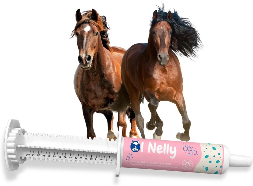 Probióticos para caballos (80cc), Pre y Probióticos para caballos +Vitamins &Minerals- 4 Strains y 8 Billones CFU por Serving- Immune y Gastro Health Support for Equines