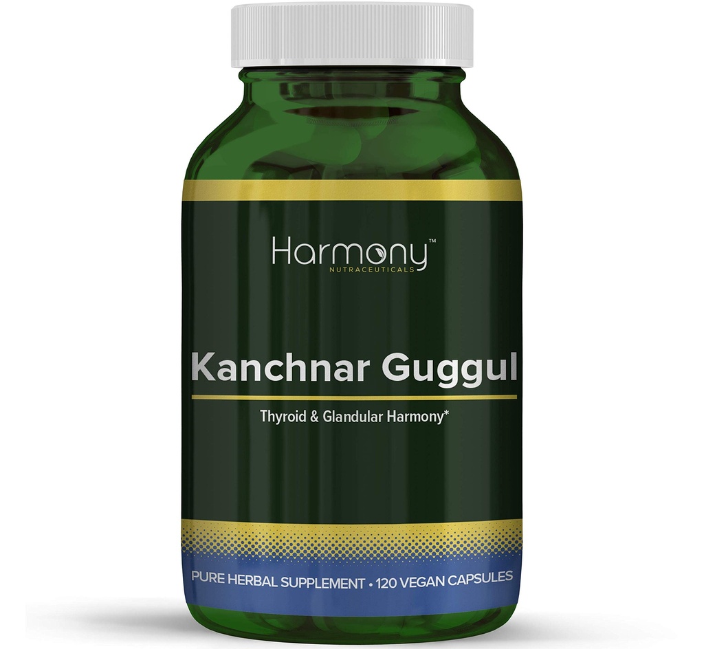 Kanchnar Guggul – Armonía Glandular Tiroides – 120 cápsulas Vegan – Armonía Nutracéutica Guggul Resin