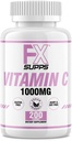 FXSUPPS Vitamina C 1000mg 200ct (1 Pack of 200 Tablets) Silencio Vegan-Friendly Vitamina C Suplemento para Hombres Adultos y Mujeres TENIDO Apoyo Sistema de Inmunidad, Mejora el Mood y mejora la salud de la piel