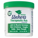 Unkers Therapeutic Rub for Joint Pain, Sore Muscles, Burn Cream, or Calm Your Cough 13.5 ounces