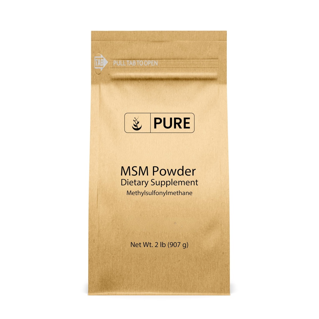 Methylsulfonylmethane MSM Powder (2 libras), Siempre Puro, Suplemento dietético Sulfuro Natural