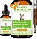 Tratamiento de Infección por Levadura Natural para Perros TENIDO 60ML Asistencia Alivio por Itch Saludable TERRIOR Tratamiento de Infección por Perros ANTERIGEN Alivio por Inflamación por Perros, Alivio por Alergia &amp; Esquí Alivio por Itch