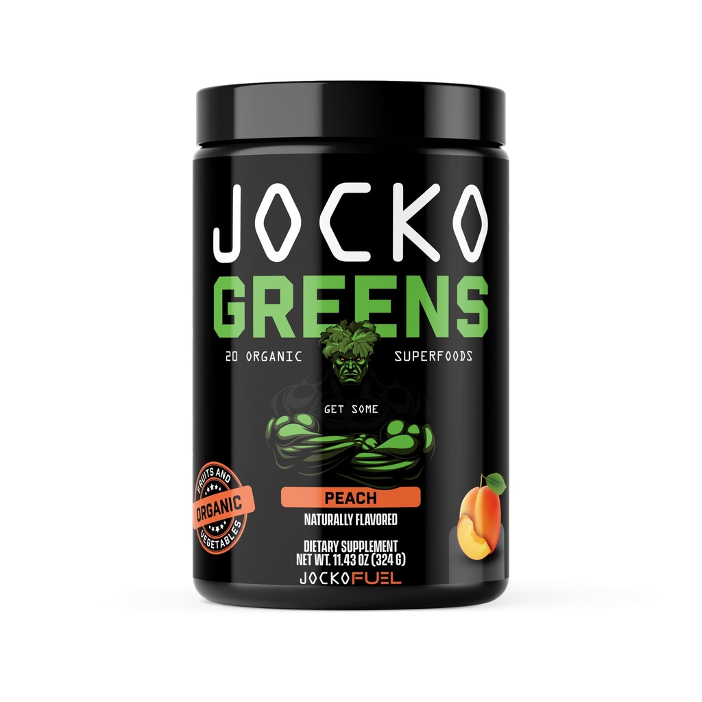 Jocko Fuel Daily Greens Powder - Premium Organic Greens Superfood Powder for Gut Health, Digestion, Bloating, Immune Support with Spirulina, Chlorella, Digestive Enzymes, & Probiotics - 30 Servings