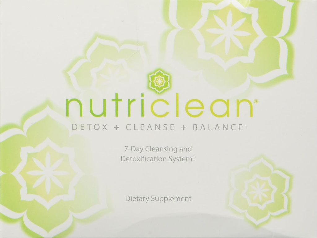 NutriClean Sistema de limpieza de 7 días con Stevia: Probiótico para Salud Digestiva, Soporte Inmunitario, Fibra, Magnesio y Herbal Blend (7 Servimientos, Sin gluten)