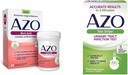 AZO Boric Acid Vaginal Suppositories Ayuda a apoyar el control de olores y balance Vaginal PH, 30 Conde de Infección de Tracto urinario (UTI) Test Strips, Resultados exactos en 2 minutos, 3 Conde