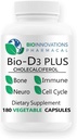 Bio-D3 Plus Boron Vitamina K2 Magnesium & Zinc-Supports Cardiovascular Nerves Muscles Huesos Tientes Immune Health Tissue Repair Balance Hormonas Metabolismo 180 Gotas Vegan