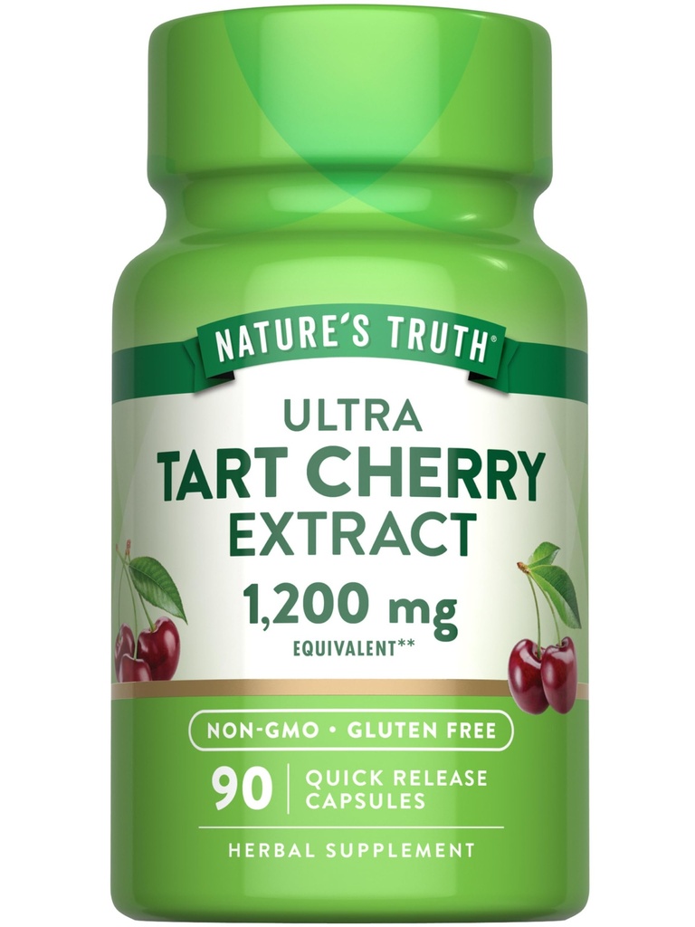 Nature's Truth Tart Cherry Extract Capsules | 90 Count | Non-GMO & Gluten Free Supplement