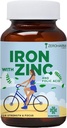 ATS Hierro con tabletas de Zinc &amp; Folic Acid ¦ Plant based Iron Folic Zinc ← Complementos de hierro para anemia tóxica y fuerza permanente Mejora la función cerebral ←