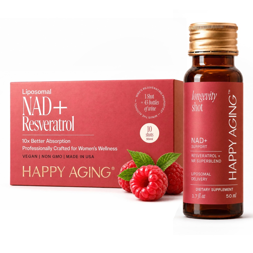 Líquido NAD + sufrimientoResveratrol permanecen Alternativa NMN Silencio 10x Más Absorción Silencio Liposomal Nicotinamide Riboside y Resveratrol con Antioxidantes Silencio Twice-a-Week ← Firm Skin & Brain Health permanente 10 Shots