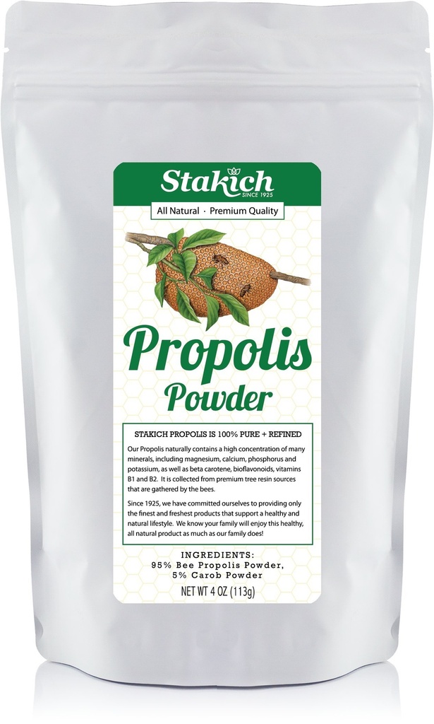 Stakich Bee Propolis Powder - Todo Natural - 4 Ounce