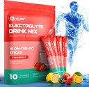 Sugar Free Electrolytes Powder with Natural Flavors, 3X Rapid Hydration Packets with 10 Electrolyte & Vitamins, Liquid Daily IV, Non-GMO, Gluten-Free, Keto, Vegan, 16 Sticks, Strawberry