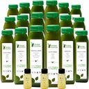5 Day Green Juice Cleanse by Raw Fountain, All Natural Raw, Vegan Detox, Cold Pressed Juice, 30 Bottles 12oz, 3 Ginger Shots