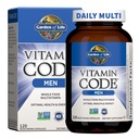 Garden of Life Vitamin Code Whole Food Multivitamin for Men - 120 Capsules, Vitamins for Men, Fruit & Veggie Blend and Probiotics for Energy, Heart, Prostate Health, Vegetarian Mens Multivitamins