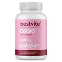 Coenzima CoQ10 600mg por cápsula con bioperina (60 cápsulas vegetarianas) naturalmente fermentado - sin dióxido de titanio - sin rellenos - sin Stearates - Vegan - Gluten Gratis - No GMO