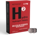 Hidrogen Water Tablets for Drinking Water 60 Cuenta 12 PPM Nanobubbles- Travel Friendly US Company