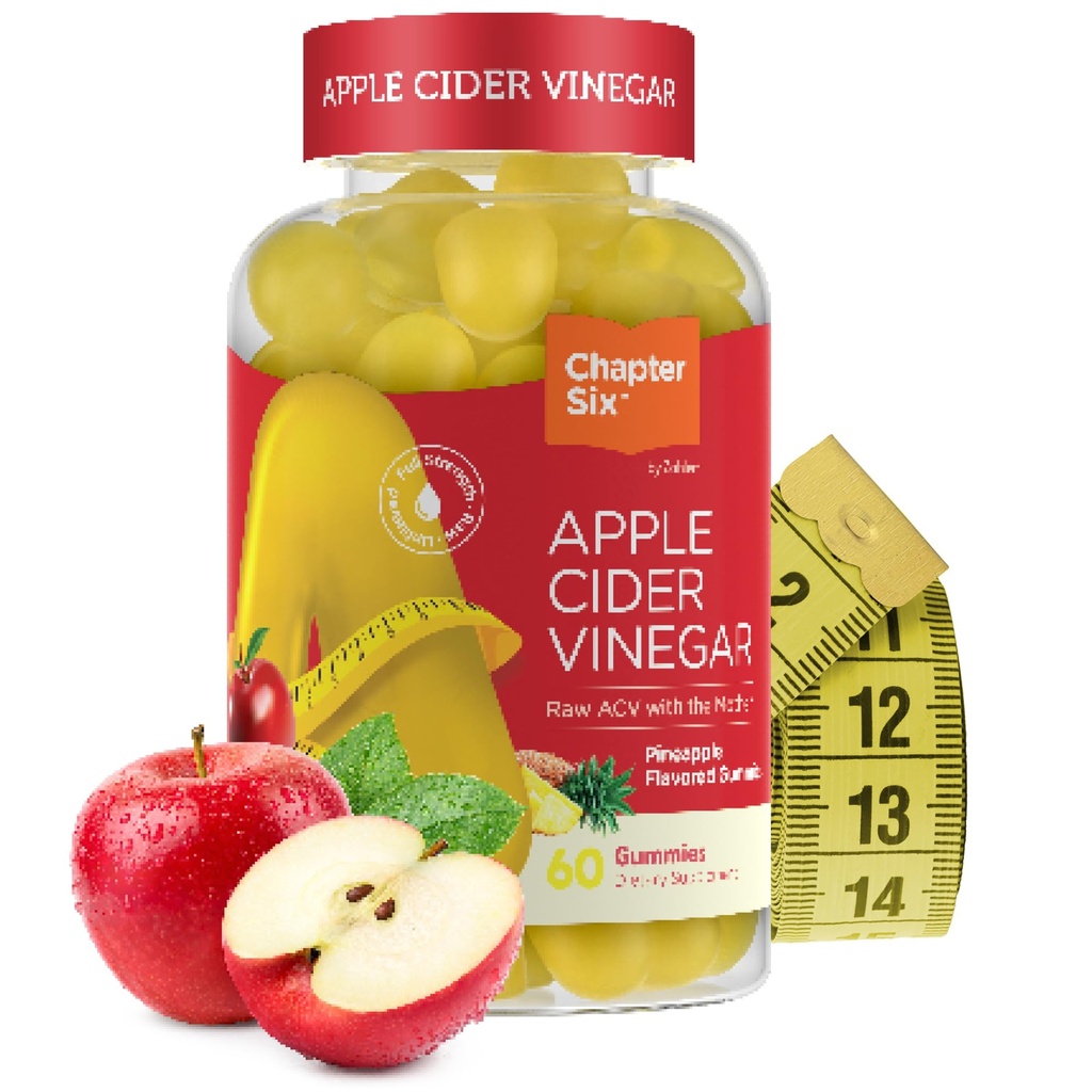 Zahler - Apple Cider Vinegar Gummies - Kosher & Delicious ACV for Women & Men - Detox Support & Cleanse - Gut Health & Metabolism Support - 60 Pineapple Flavored Gummies.