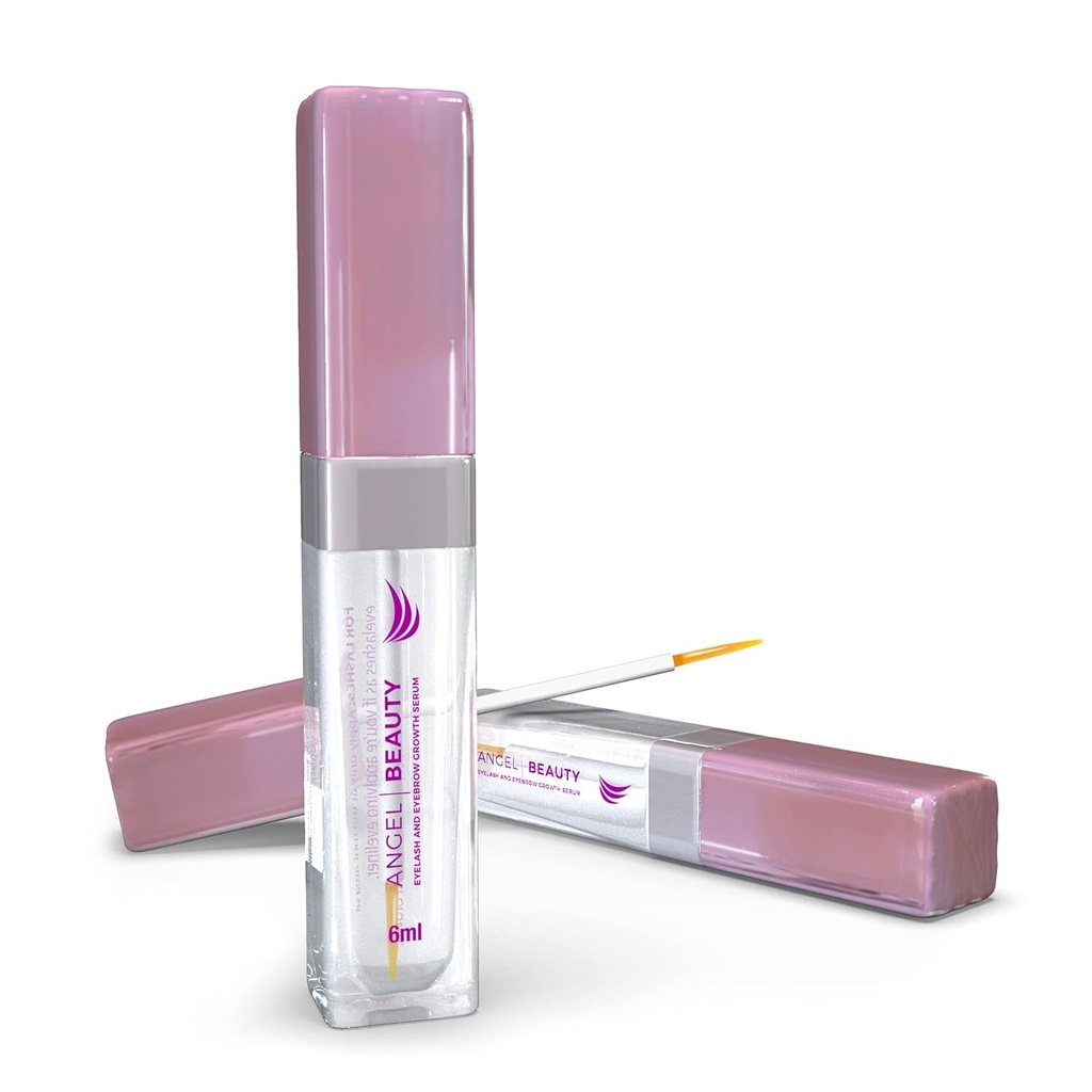Eyelash Growth Enhancer & Brow Serum for Long, Thick Lashes and Eyebrows. Clinically Tested, Natural Ingredients, Vegan, Cruelty-Free, Hypoallergenic, Sulfate-Free, Perfume-Free, Organic & Gluten-Free