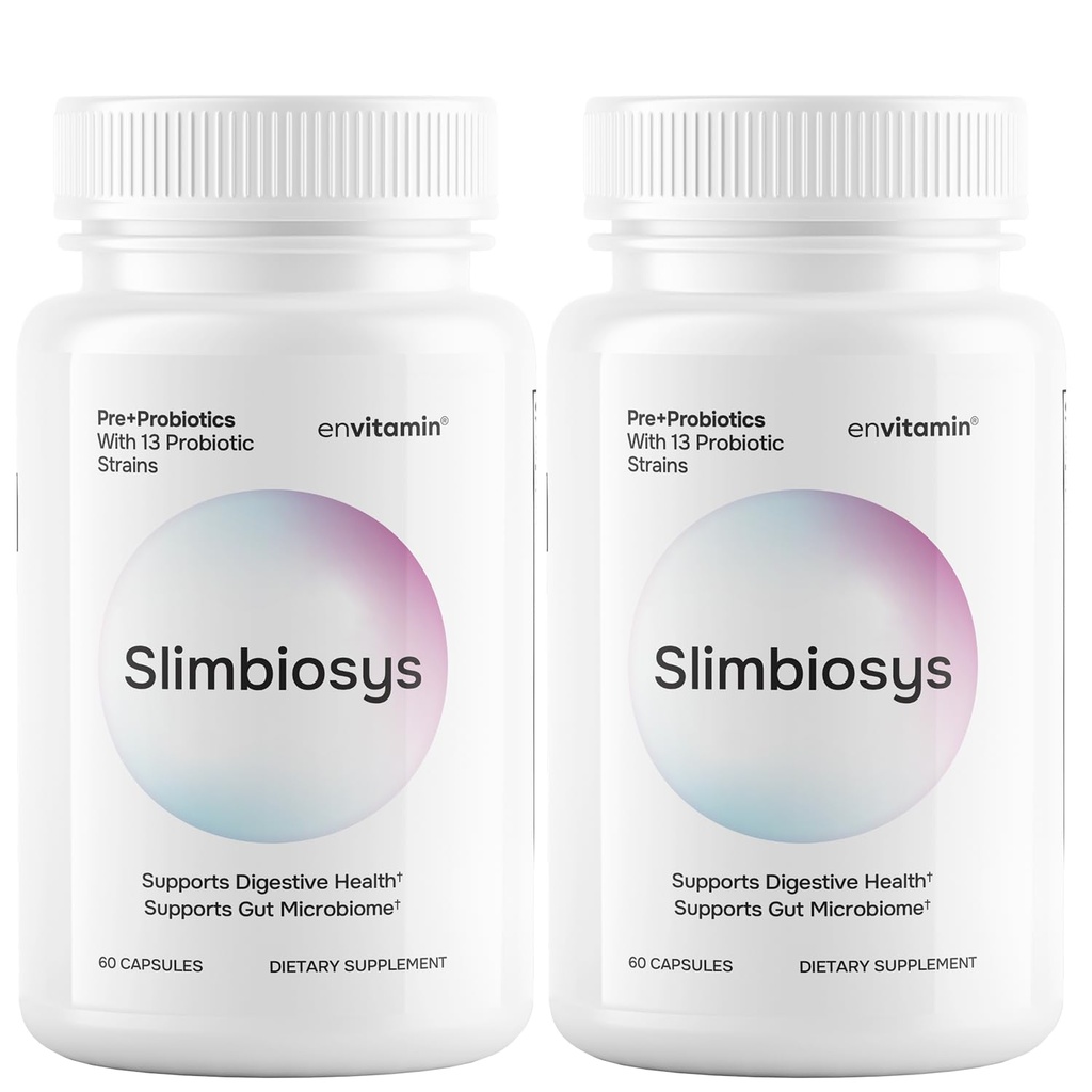 Cápsula ultraprobiótica de Slimbiosys - Pre " Probióticos para Hombres de Mujeres - Apoya tu microbioma (2 Pack, Slimbiosys)