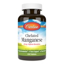 Carlson - Manganés Chelated, 20 mg - Absorción Superior, Metabolismo Saludable, Soporte de Huesos &amp; Salud Cerebro, 250 Tabletas
