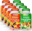 Promesa de la naturaleza - Empaquetado con más de 40 frutas diferentes &amp; verduras - 4 meses de suministro- hecha con superalimentos integrales - con Aloe Vera – 100% Soy Gratis - 720 cápsulas