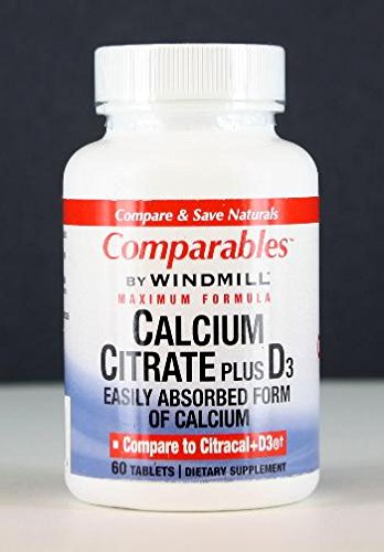 Molino de viento Citrato de calcio más vitamina D Tablas - 60 Ea