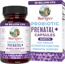 MaryRuth Organics Prenatal Vitamins & Probiotics | 59 Billion CFU | Vitamin D3 & B12 | Iron | Folate | Selenium | Choline | Vegan | Non-GMO | 60 Capsules