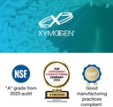 XYMOGEN Shaker Botella 20 oz Proteína y Pre-Workout Mixer Botella de plástico libre BPA para smooth Shakes Leak-Proof Gym Bottle para Protein Powder