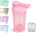 D.Y.A 16oz Botella de Shaker,Botella de Shaker de Protein para Protein Shakes, Botella de Shaker para Pre Workout y Viajar Para Ir,BPA Gratis &amp; Easy Clean Protein Shaker Bottle,Pink