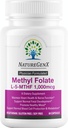 Methylfolate MTHRF Supplement - 1000 mcg Bioactive Vitamin B9 (5-MTHF) - Supports Pregnancy & Fetal Health - 60 Capsules - Gluten-Free