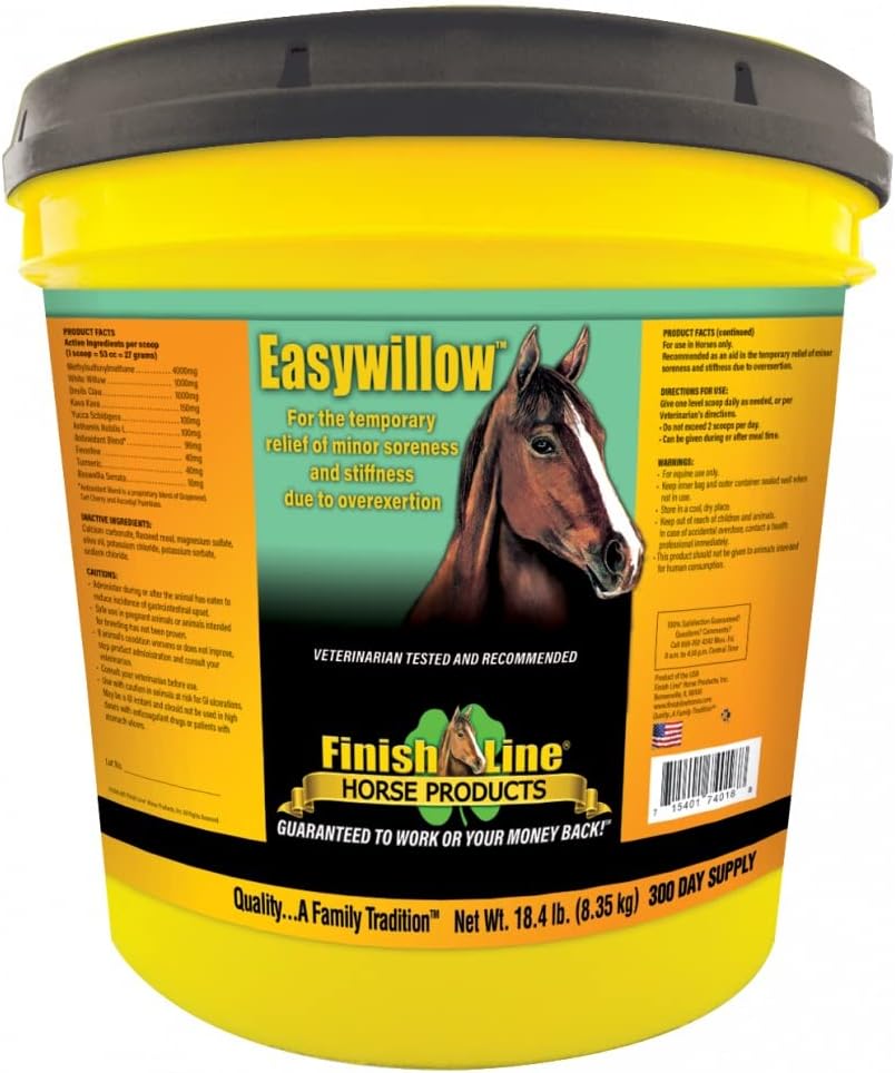 Línea de acabado Easywillow Equine Suplemento Tamaño: 300 Día (18.4 libras)