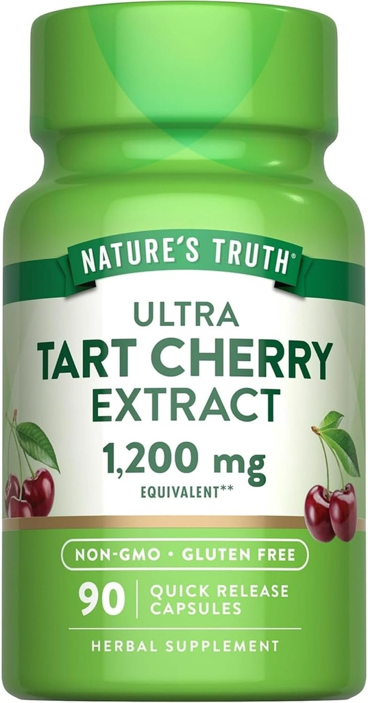 La verdad de la naturaleza Extracto de cereza de ultra tarta 1200 mg, 90 Conde (Pack of 2)