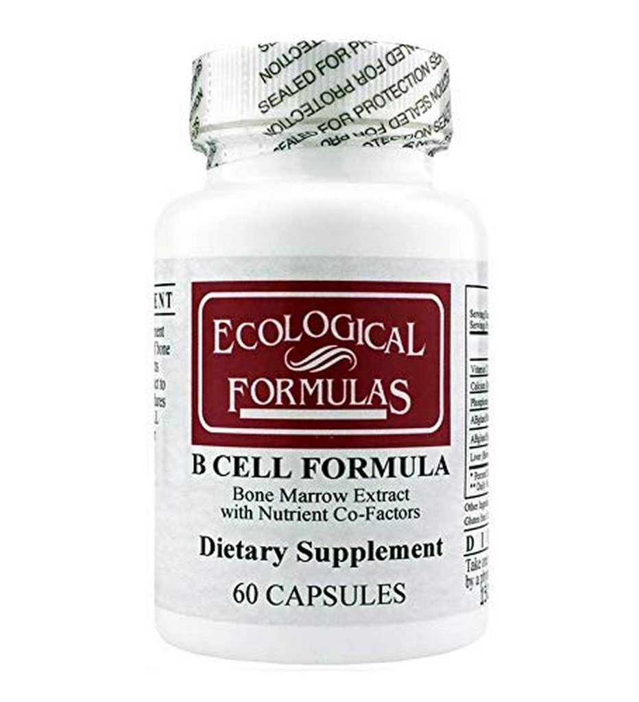 Fórmulas ecológicas B Cell Fórmula, Blanco, 60 Cuenta