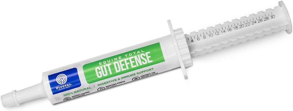 Equino Total Gut Defense – All-Natural Digestive & Immune Support Supplement for Horses – Maintains Ph Levels – Supports Digestion - 100% Natural – Made in USA